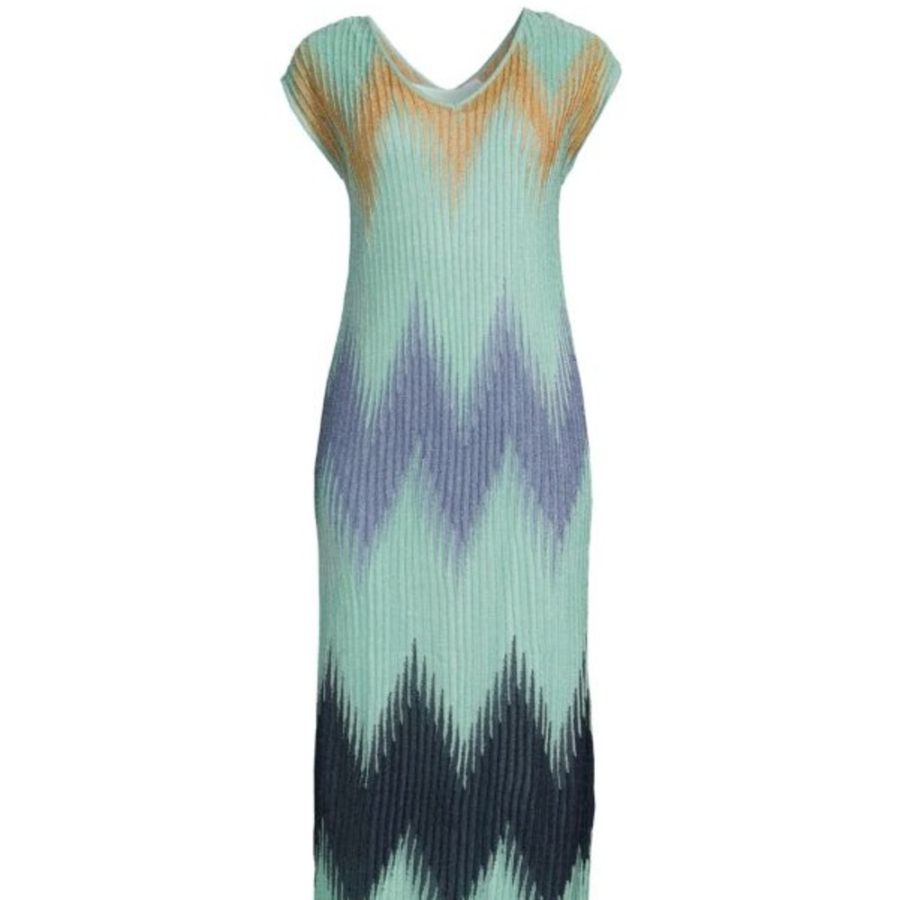 M MISSONI CHEVRON MIDI DRESS